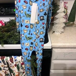 Alice in Wonderland bamboo convertible romper zippy